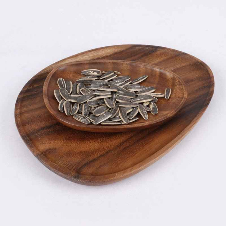 Handcrafted Black Walnut Irregular Serving Tray – Ideal for Sushi, Tea, Fruits, and Snacks