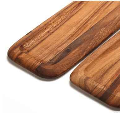 Handcrafted Log Wooden Tray Dinner Plate