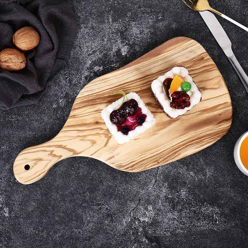 Handcrafted Olive Wood Irregular Cutting Board – Unique & Functional