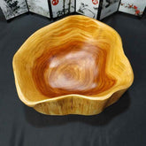 Handcrafted Solid Wood Fruit & Salad Bowl – Unique Cedar Root Design