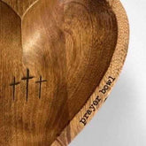 Heart Prayer Bowl – A Thoughtful Wooden Gift for Reflection