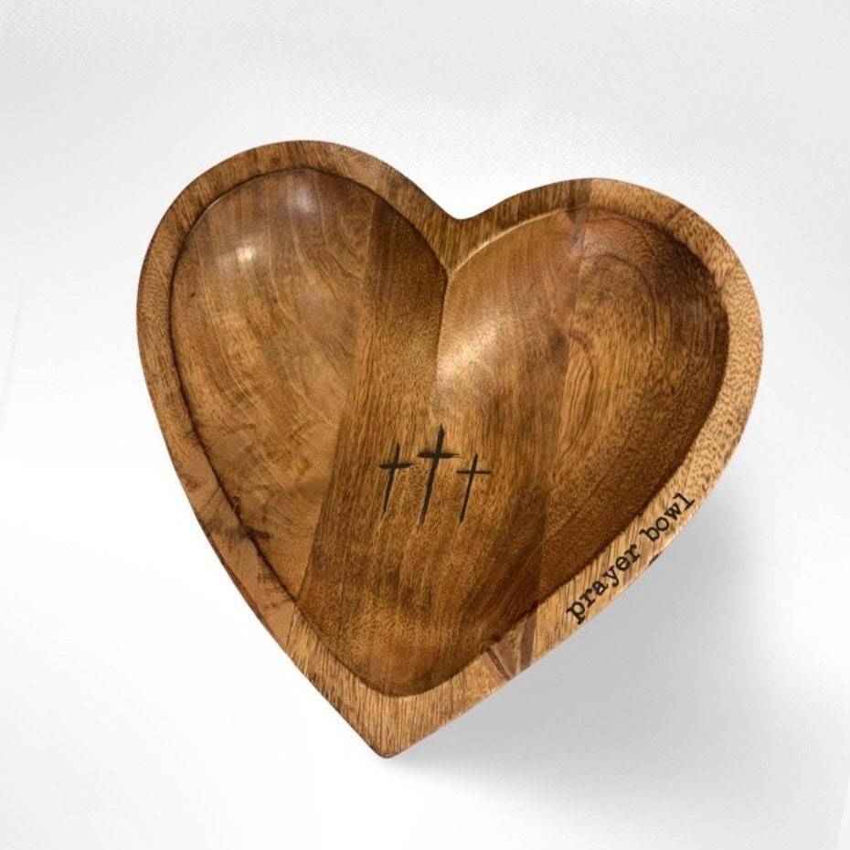 Heart Prayer Bowl – A Thoughtful Wooden Gift for Reflection