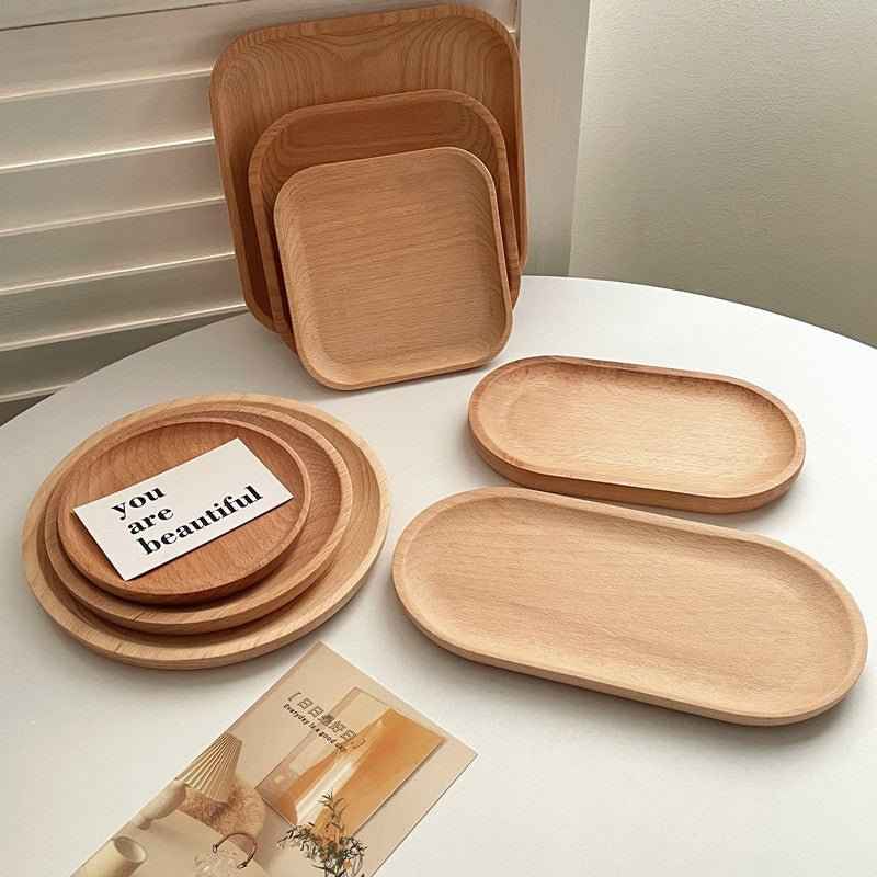INS Wind Wooden Pallets – Minimalist Round Wooden Trays