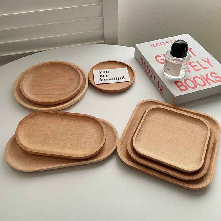 INS Wind Wooden Pallets – Minimalist Round Wooden Trays