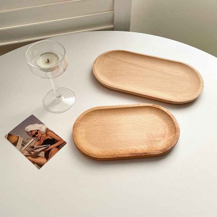 INS Wind Wooden Pallets – Minimalist Round Wooden Trays