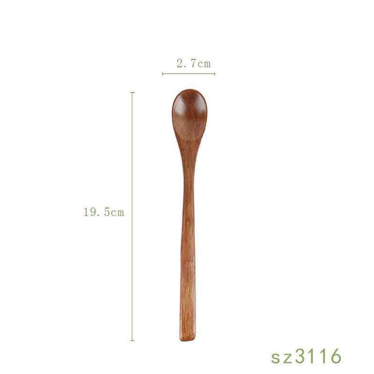 Japanese Solid Wood Honey Spoon – Elegant & Functional
