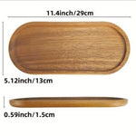 Wooden Serving Plate: Japanese Style Acacia Wooden Tray