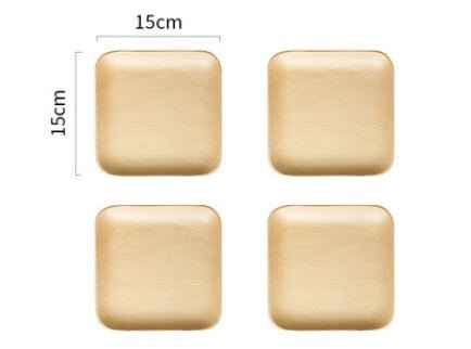 Japanese-Style Black Walnut Wooden Plate – Elegant Breakfast & Snack Tray