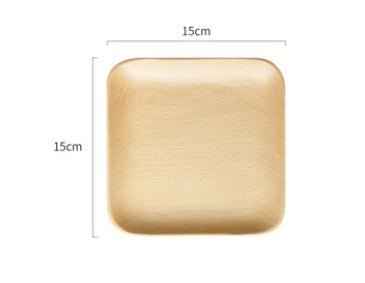 Japanese-Style Black Walnut Wooden Plate – Elegant Breakfast & Snack Tray