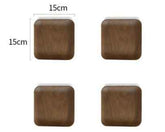 Japanese-Style Black Walnut Wooden Plate – Elegant Breakfast & Snack Tray