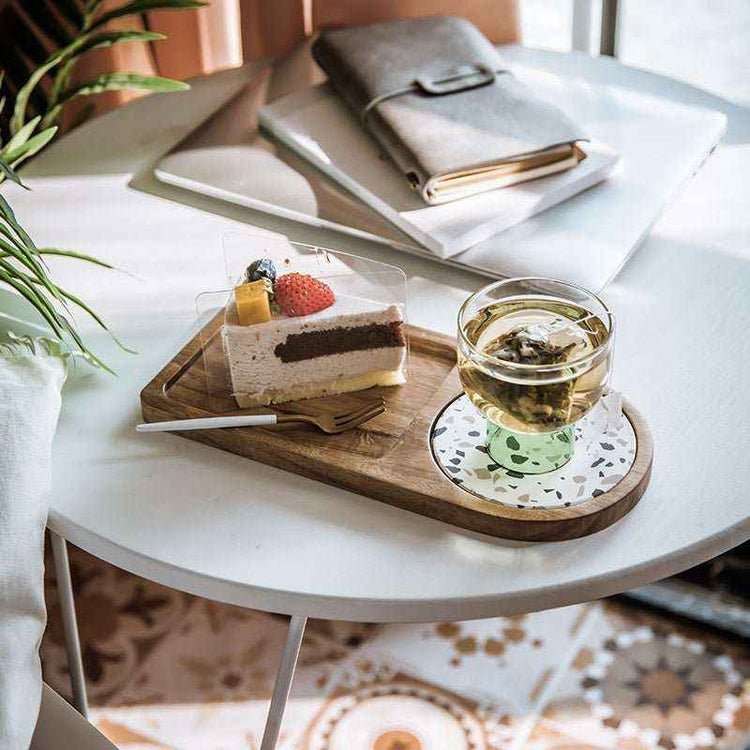 🪵 Japanese Style Unlacquered Acacia Wood Tray