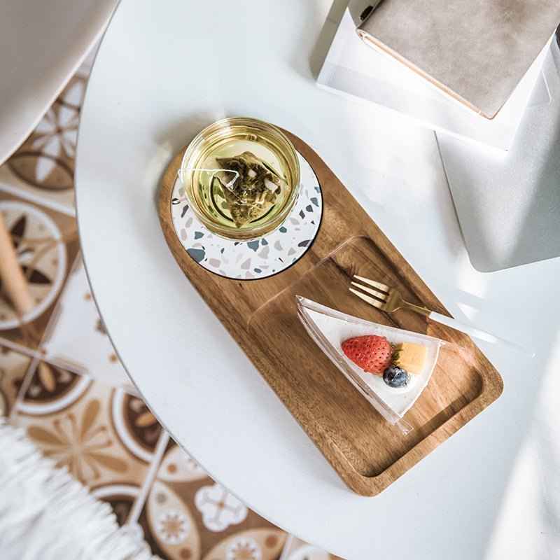 🪵 Japanese Style Unlacquered Acacia Wood Tray