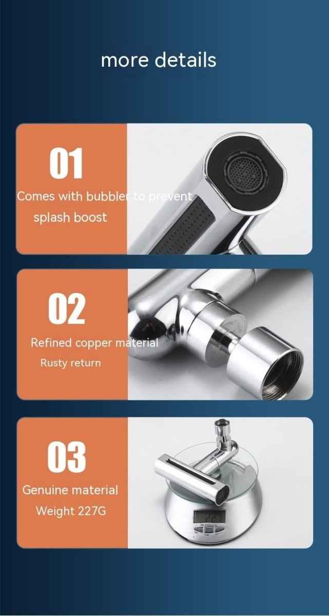 Kitchen Flying Rain Waterfall Faucet Sprinkler – Elegant Waterfall Flow for Your Sink