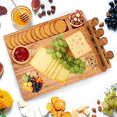 Large Bamboo Cutting & Serving Board Tray – Eco-Friendly Kitchenware