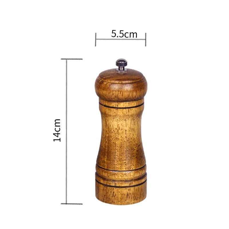 Manual Wooden Spice Grinder – Handcrafted Ceramic Mill