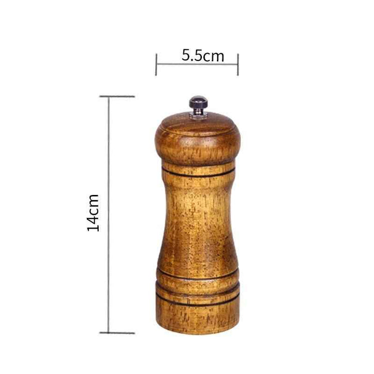 Manual Wooden Spice Grinder – Handcrafted Ceramic Mill