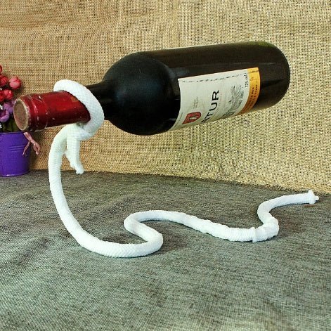 Pearl Necklace-Chain-Ribbon-Rope Wine Rack Suspension Wine Rack.