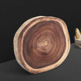 Round Double-Sided Log Cutting Board – Nature’s Beauty, Twice the Versatility
