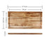 Rustic Rectangular Wooden Serving Tray – Ideal for Sushi, Pastries, Desserts & Steaks