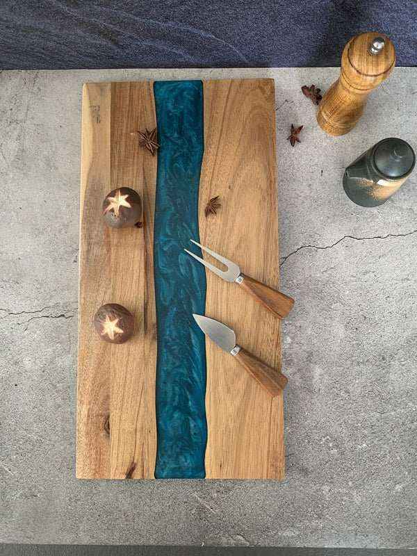 🌿 Solid Head Resin Chopping Board – Acacia Mangium