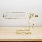 Suspended Wine Bottle Decoration – Elegant Hanging Display