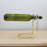 Suspended Wine Bottle Decoration – Elegant Hanging Display