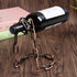 🍷 Suspended Wrought Iron Chain Red Wine Shelf – European Style Wine Bottle Decoration