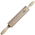 Wooden Christmas Poker Printing Rolling Pin – Add a Touch of Festive Fun to Your Baking