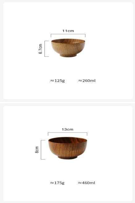 Wooden Japanese-Style Rice & Soup Bowl – Warm, Versatile & Eco-Chic
