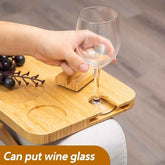 Wooden Lazy Sofa Handrail Tray – Stylish & Functional Armrest Organizer