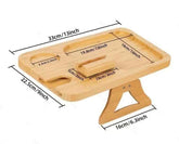 Wooden Lazy Sofa Handrail Tray – Stylish & Functional Armrest Organizer