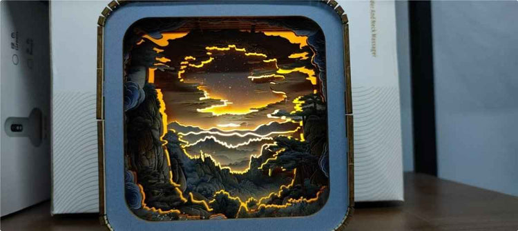 Wooden Light Frame Painting Accessories – Illuminate Your Art with Elegance