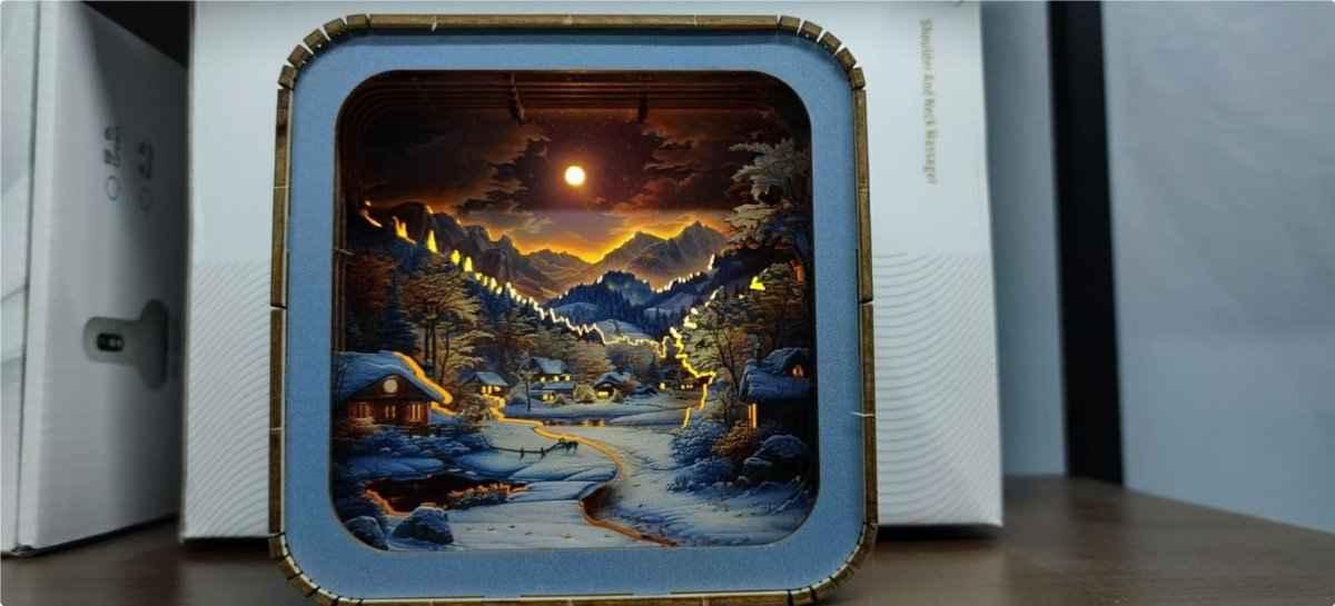 Wooden Light Frame Painting Accessories – Illuminate Your Art with Elegance