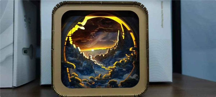 Wooden Light Frame Painting Accessories – Illuminate Your Art with Elegance