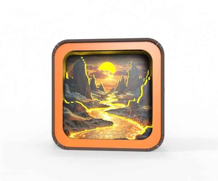 Wooden Light Frame Painting Accessories – Illuminate Your Art with Elegance