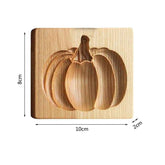 Wooden Pumpkin Cake Embossing Mold – Traditional Hand-Carved Baking Tool