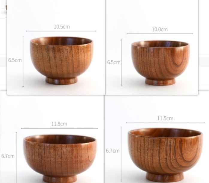 Wooden Round Wooden Bowl – A Touch of Nature for Your Table