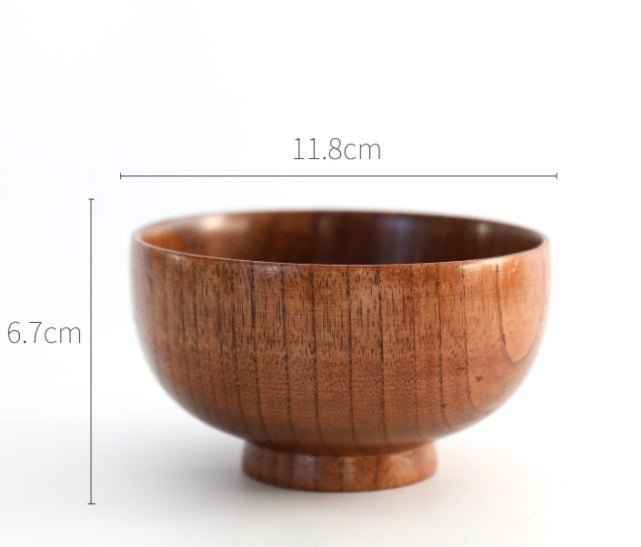 Wooden Round Wooden Bowl – A Touch of Nature for Your Table
