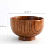 Wooden Round Wooden Bowl – A Touch of Nature for Your Table