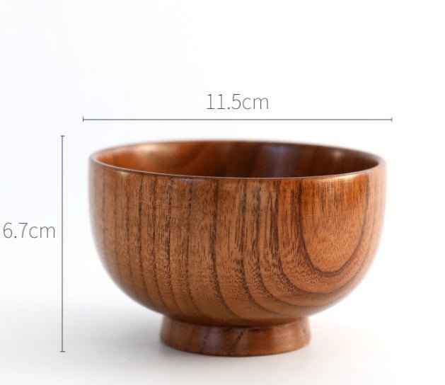 Wooden Round Wooden Bowl – A Touch of Nature for Your Table