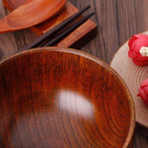 Wooden Round Wooden Bowl – A Touch of Nature for Your Table