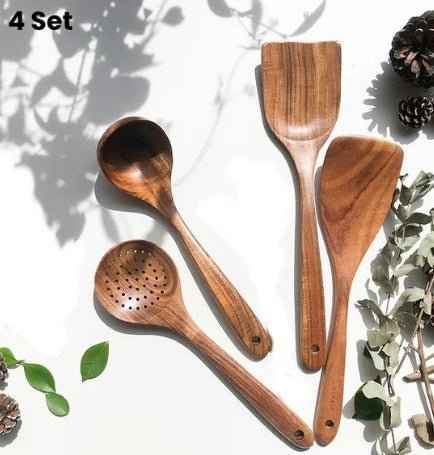 Wooden Spatula Cookware Kitchenware Set – Eco-Friendly & Stylish Cooking Essentials
