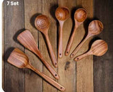 Wooden Spatula Cookware Kitchenware Set – Eco-Friendly & Stylish Cooking Essentials