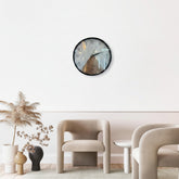 Handcrafted 12-inch wooden wall clock by WoodyKitchenware, featuring a natural wood finish and minimalist design.