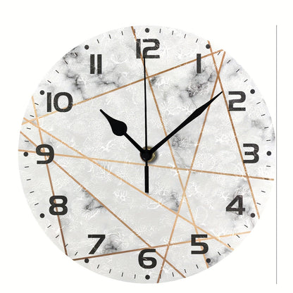 Wooden wall clock by WoodyKitchenware, handcrafted solid wood timepiece with natural wood finish, 12-inch decorative wall clock.