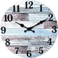 Handcrafted 12-inch wooden wall clock by WoodyKitchenware, featuring a natural solid wood finish and minimalist design.