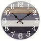 Handcrafted 12-inch wooden wall clock by WoodyKitchenware, featuring a natural wood finish and modern design for home decor.