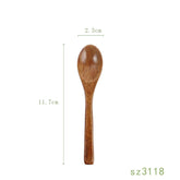 Japanese solid wood honey spoon by WoodyKitchenware, showcasing an elegant, functional design with smooth finish and natural wood grain.