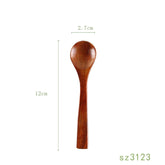 Japanese solid wood honey spoon from WoodyKitchenware, showcasing an elegant, functional design with smooth wood finish.