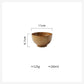 Wooden Japanese-style rice and soup bowl by WoodyKitchenware, showcasing warm, versatile, eco-chic design with natural wood grain.